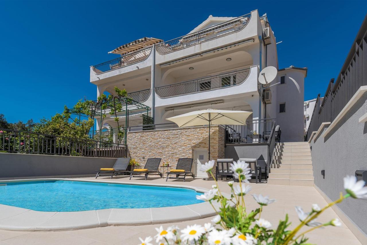 Villa Seaview With Pool - Apartment Cotton Трогир Экстерьер фото